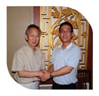 2011年8月22日，我司韋總經(jīng)理在北京拜會中國建筑材料科學(xué)研究院院長金宗哲教授